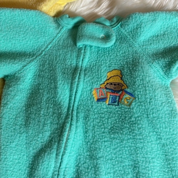 Vintage Paddington Bear fleece pajamas 2 pair Size Small (fits up to 25”) - Picture 5 of 9